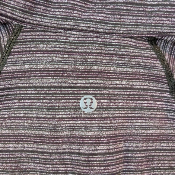 Medium Lululemon Striped Quarter-Zip - Picture 12 of 13